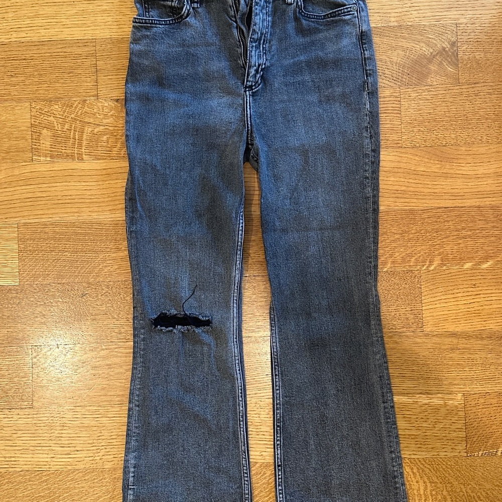 rag & bone Women's Blue Flare Jeans